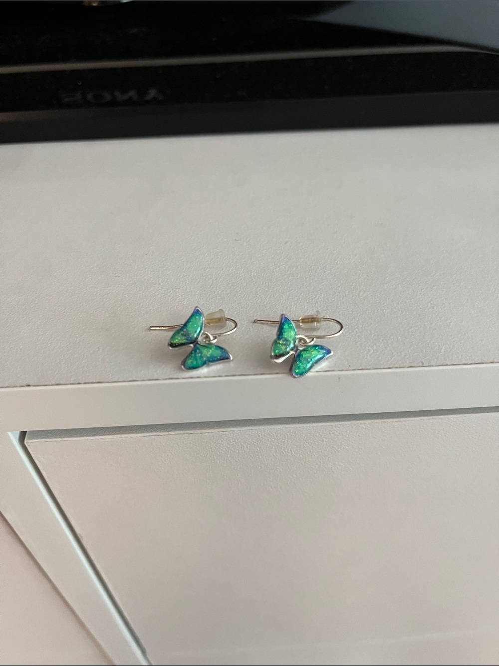 Sony Blue-Green Butterfly Stud Earrings for Kids